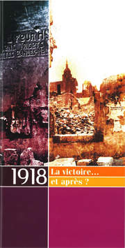 Couverture de la brochure de l'exposition 1918