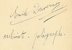 correspondance d’Émile Duvernoy au préfet de Meurthe-et-Moselle en vue de la rédaction des statuts des archives départementales de Meurthe-et-Moselle, 18 février 1911.