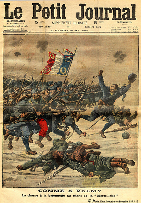 Comme à Valmy. La charge à la baïonnette au chant de la Marseillaise