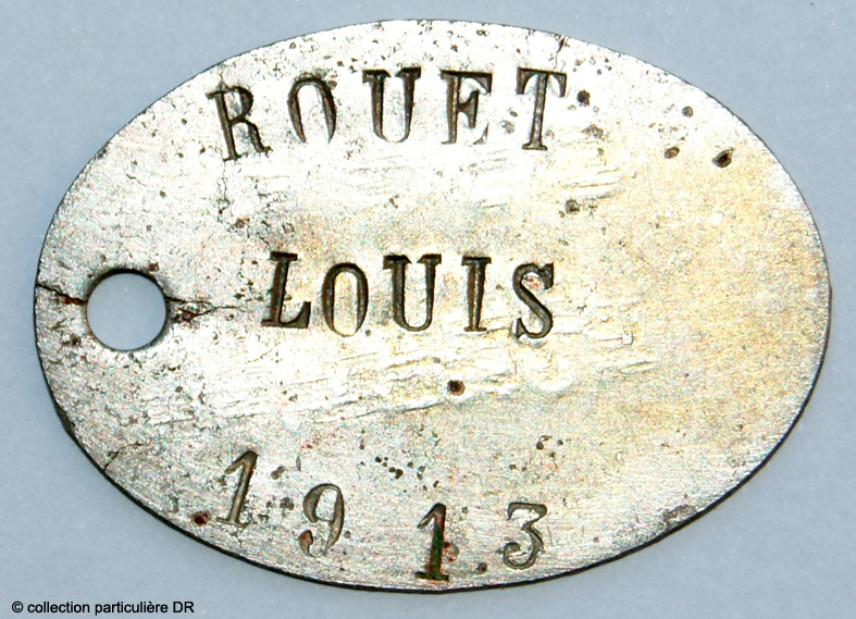 Plaque matricule de Louis Rouet