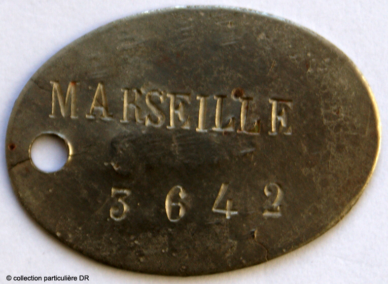 Plaque matricule de Louis Rouet
