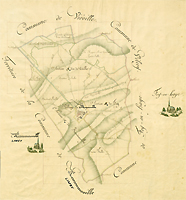 Tableau d’assemblage du plan cadastral parcellaire de Regniéville, 1826