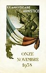 Léon Husson, XXe anniversaire de l’Armistice, couverture du programme des cérémonies de Nancy, 1938