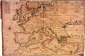Carte de tous les ports de l'Europe situés tant sur l'Océan que sur la Méditerranée, par L. Denis. Paris, 1782.
