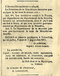 Journal officiel de la République française, 12 septembre 1871.