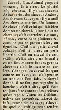 Pierre Richelet, Dictionnaire portatif de la langue françoise, Lyon, 1761, p. 221.