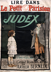 Affiche du film Judex de Louis Feuillade, 1917.
