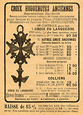 Réclame pour une croix huguenote, Le Lien, août-septembre 1924.
