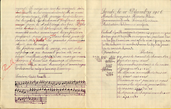 Cahier d’exercices d’Hippolyte Colle, de Bussang (Vosges), 8-10 décembre 1906.
