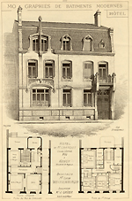« Hôtel de M. Chardot », Monographie de bâtiments modernes, n° 214, [1910], p. 297.