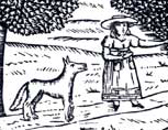 Tableau de l'histoire du petit chaperon rouge (XIXe siècle)