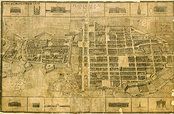 Plan général des deux villes et des nouveaux édifices que Sa Majesté le Roy de Pologne, duc de Lorraine et de Bar…y a fait construire, 1754.