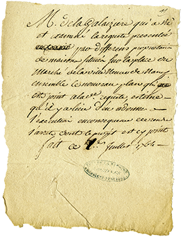 Note de l’Intendance de Lorraine au Conseil Royal des finances et commerce, 1er juillet 1764.