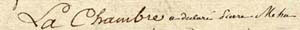 Sentence rendue par la chambre des comptes de Lorraine contre Pierre Méhu pour vol de sel à l’entrepôt d’Einville-au-Jard, 23 juin 1790. 